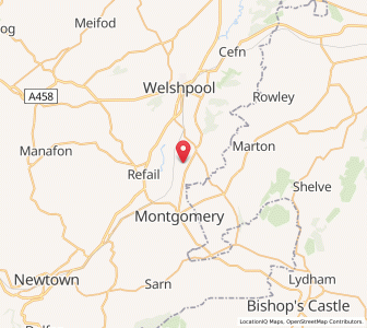 Map of Forden, WalesWales