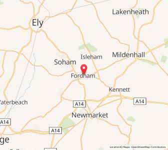 Map of Fordham, EnglandEngland