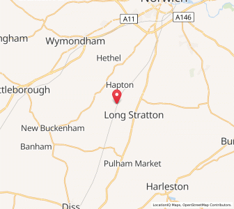 Map of Forncett Saint Mary, EnglandEngland