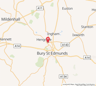 Map of Fornham All Saints, EnglandEngland