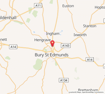 Map of Fornham Saint Martin, EnglandEngland