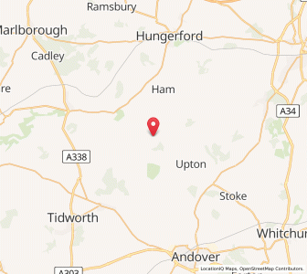 Map of Fosbury, EnglandEngland
