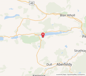 Map of Foss, ScotlandScotland