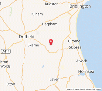 Map of Foston on the Wolds, EnglandEngland