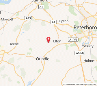 Map of Fotheringhay, EnglandEngland