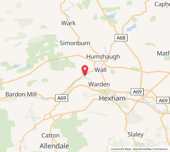 Map of Fourstones, EnglandEngland