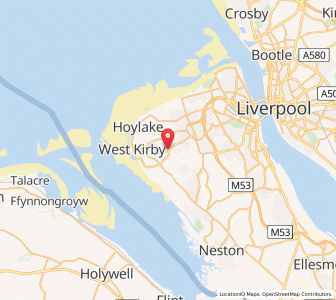 Map of Frankby, EnglandEngland