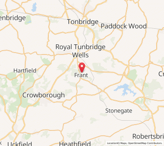 Map of Frant, EnglandEngland