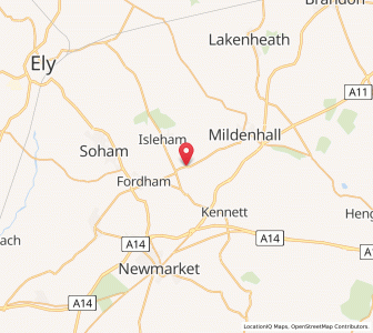 Map of Freckenham, EnglandEngland