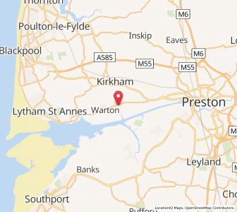 Map of Freckleton, EnglandEngland