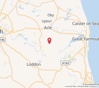 Map of Freethorpe, EnglandEngland