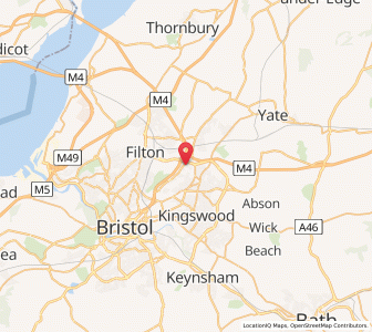 Map of Frenchay, EnglandEngland