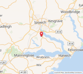 Map of Freston, EnglandEngland