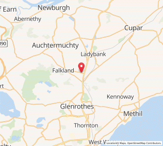 Map of Freuchie, ScotlandScotland