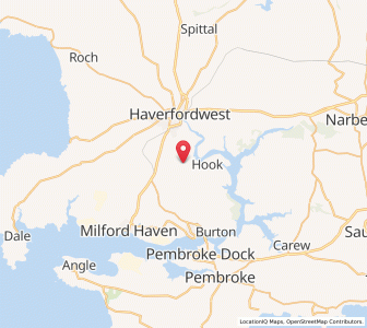 Map of Freystrop, WalesWales