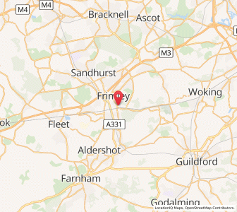 Map of Frimley, EnglandEngland