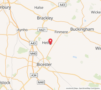 Map of Fringford, EnglandEngland