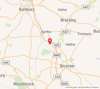 Map of Fritwell, EnglandEngland