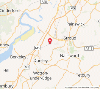 Map of Frocester, EnglandEngland