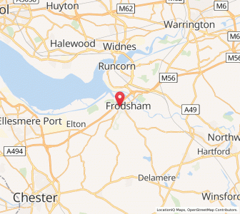 Map of Frodsham, EnglandEngland