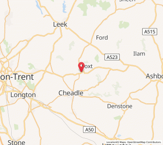 Map of Froghall, EnglandEngland