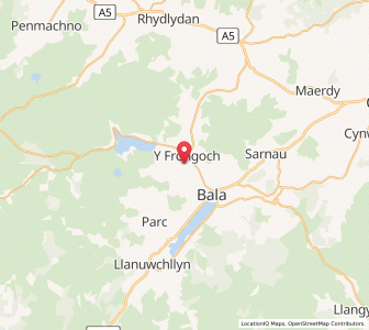 Map of Frongoch, WalesWales