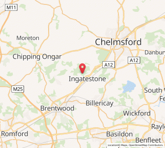 Map of Fryerning, EnglandEngland