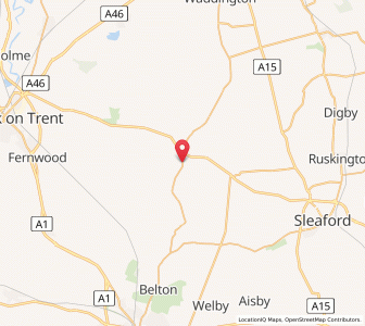 Map of Fulbeck, EnglandEngland