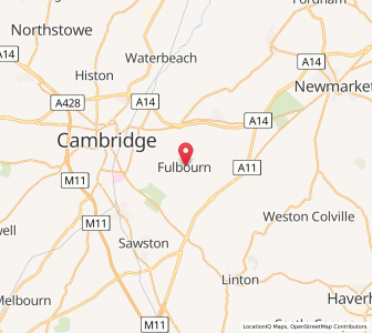 Map of Fulbourn, EnglandEngland