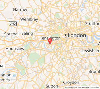 Map of Fulham, EnglandEngland