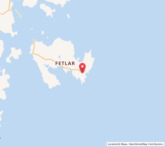 Map of Funzie, ScotlandScotland