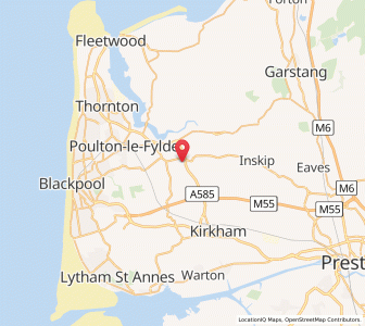 Map of Fylde, EnglandEngland