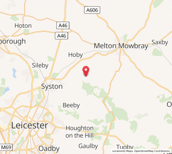 Map of Gaddesby, EnglandEngland