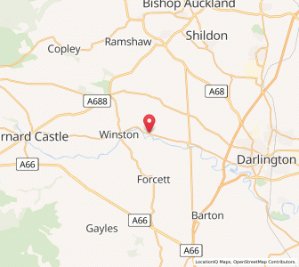 Map of Gainford, EnglandEngland