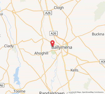 Map of Galgorm, Northern IrelandNorthern Ireland