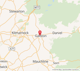 Map of Galston, ScotlandScotland