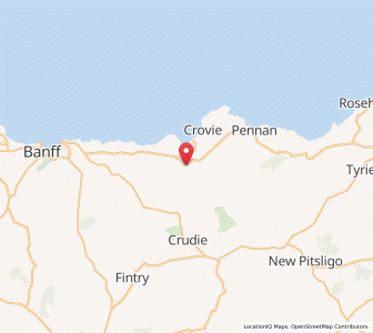 Map of Gamrie, ScotlandScotland