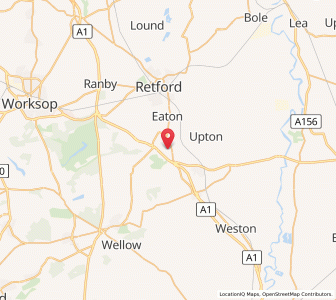 Map of Gamston, EnglandEngland