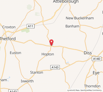 Map of Garboldisham, EnglandEngland