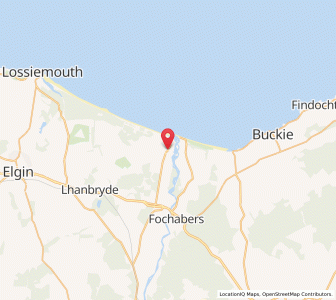 Map of Garmouth, ScotlandScotland