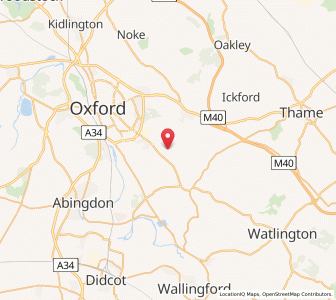 Map of Garsington, EnglandEngland