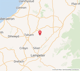 Map of Gartheli, WalesWales