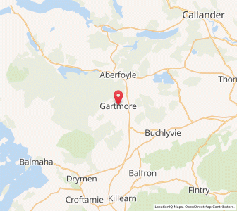 Map of Gartmore, ScotlandScotland