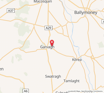 Map of Garvagh, Northern IrelandNorthern Ireland