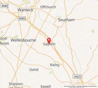 Map of Gaydon, EnglandEngland