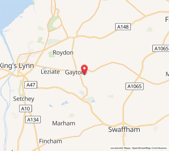 Map of Gayton Thorpe, EnglandEngland