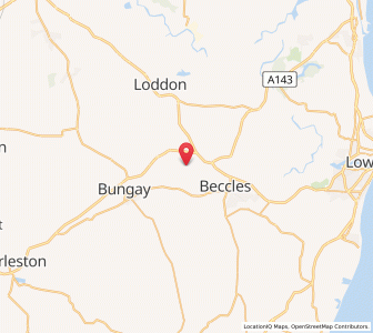 Map of Geldeston, EnglandEngland