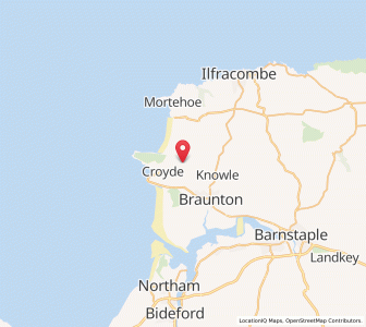 Map of Georgeham, EnglandEngland