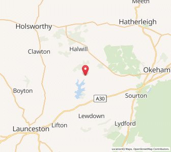 Map of Germansweek, EnglandEngland