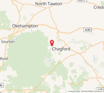 Map of Gidleigh, EnglandEngland